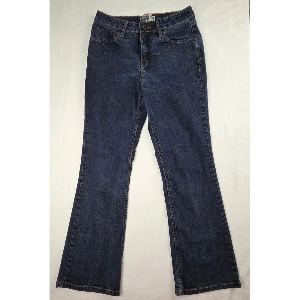 Levi's Signature Bootcut Jeans Womens 8 Short Blue Denim Mid Rise Excellent